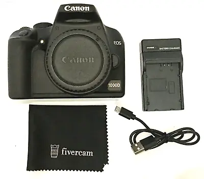 Canon EOS 1000D 10.1 MP Digital SLR Camera - Black (Body Only) • £81.74