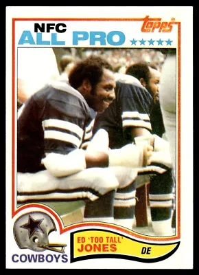 1982 Topps Ed Too Tall Jones Dallas Cowboys #318 • $1.49
