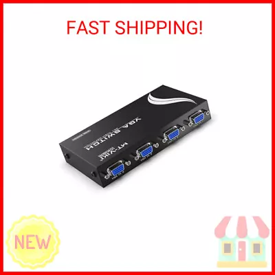 MT-VIKI 4 Port VGA Switch Video Selector Switcher Box (4 Input 1 Output) • $16.69