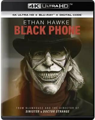 The Black Phone [New 4K UHD Blu-ray] With Blu-Ray 4K Mastering Digital Copy • $25.82