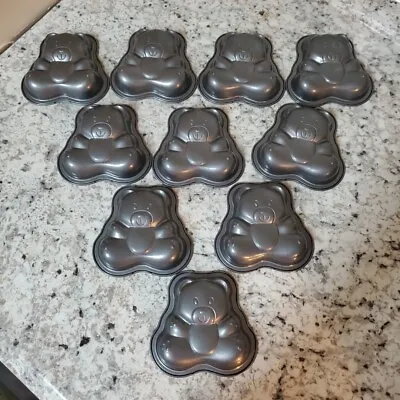 10 Non Stick Mini Teddy Bear Cake Pans. Cast Aluminum • $15.99