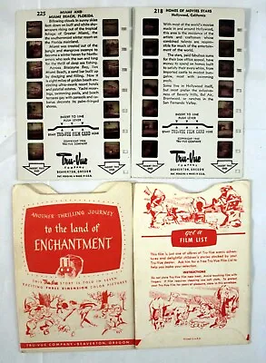 Vintage View Finder Tru-Vue Film List (Land Of Enchantment) Lot Clean LOOK!! • $10.95