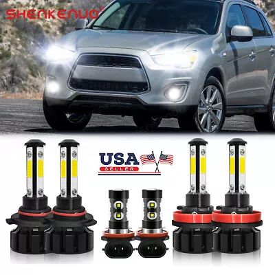 For MITSUBISHI Outlander Sport LED Headlight Bulbs Kit High-Low Beam Fog Light • $36.70