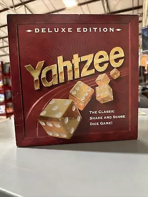 Yahtzee DELUXE Edition Board Game GOLD Flecked Dice 1997 MB Read Description • $19.99