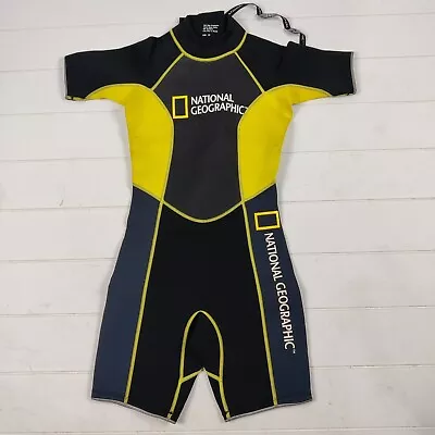 EUC NATIONAL GEOGRAPHIC Scuba SurfSnorkel Wetsuit Shorty Mens Sz XS  • $19.99