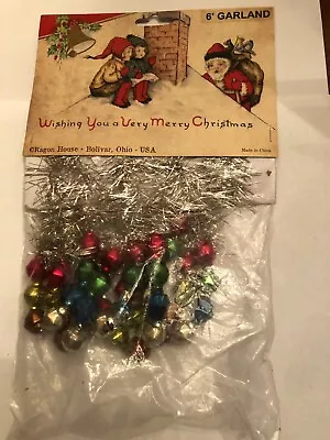$42 • Buy Ragon House Wishing You A Very Merry Christmas Garland Glass Balls Tinsel, Set 2