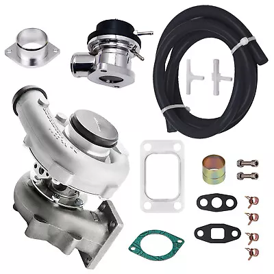 T04E T3/T4 .63 A/R 5 Bolts TURBO TURBOCHARGER Type RS BOV Kit 400+HP • $162.21