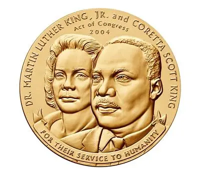 Dr. Martin Luther King Jr. And Coretta Scott King Bronze Medal 1..5   • $35