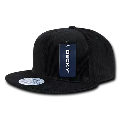 Decky 6 Panel High Profile Structured Corduroy Snapback - FREE SHIPPING! • $20.60