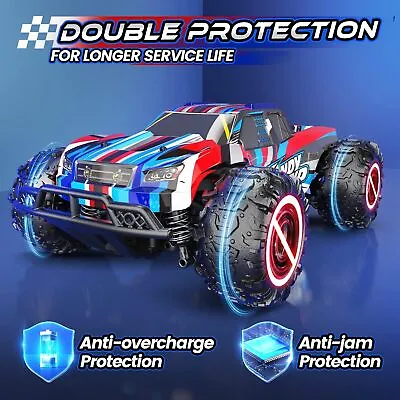 DEERC 8600E 4WD 1/20 RC Car Off-Road Remote Control Monster Truck + W/LED Lights • £41.99