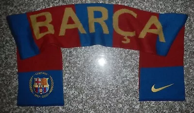 FCB FC Barcelona Barca Camp Nou Soccer Stadium Winter Scarf By Nike • $20.23