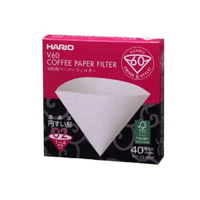 Hario V60-02 Paper Filters 40pk • $13.11