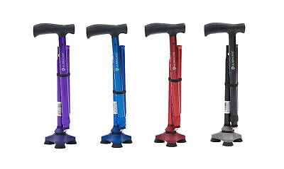 Drive HurryCane Lightweight Folding Adjustable Pivot All-Terrain Walking Stick • £23.99