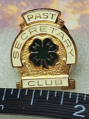 4H Club Past Secretary Pin • $4