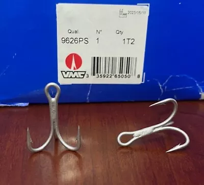 25 VMC 9626PS SALTWATER O'Shaugnessy 4X  SIZE #1 - TREBLE HOOKS • $11.85