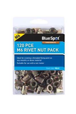 £9.79 • Buy Bluespot® Rivet Nut Sets M6 M8 M10 Carbon Steel Threaded Rivnuts Nutserts