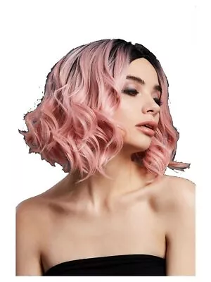Smiffys Fever Kourtney Wig Two Toned Blend Baby Pink • $29.16