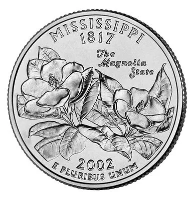 2002 P Mississippi State Quarter BU • $2.25