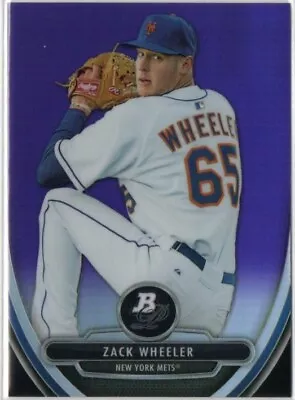 Zack Wheeler 2013 Bowman Platinum Purple Chrome Refractor Prospect #BPCP5 • $2.50