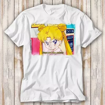 Boys Are Enemy Feminist Sailor Moon Japanese Anime Manga T Shirt Top Tee 4198 • £6.70