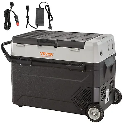 VEVOR Portable Car Refrigerator Freezer Compressor 56Qt Dual Zone Car Fridge 12V • $285.99