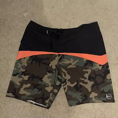 O’NEILL Hyperfreak Camo Board Shorts Men’s 36 Swim Trunks Hybrid Casual EUC • $24.99