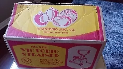 Victorio 200 Food Strainer Metal Vintage Tomato Fruit Juicer Sauce Canning NIB • $49.99
