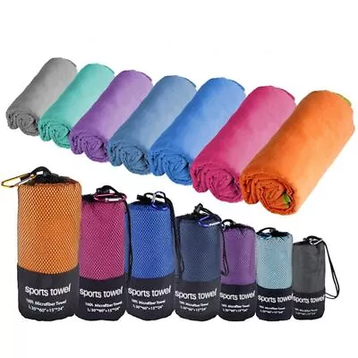 $14.30 • Buy Travel Camping Yoga Bath Gym Quick Drying Towel Microfiber Towel Sports Towel