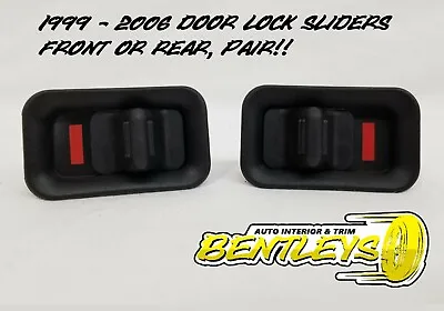 1999 - 2006 Silverado Suburban Tahoe Sierra Door Panel Lock Knob Lever Cover Set • $12.55