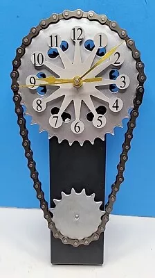 Steampunk Clock With Movement With Rotating Gear Clock - 12  X 6  • $40