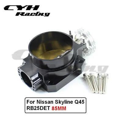 85MM Aluminum Throttle Body For Nissan Skyline Q45 RB25DET RB26DET Engines • $79.98