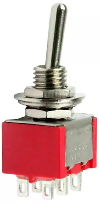 Mini DPDT Toggle Switch ON-ON With 6-Pin Solder Lug Termination 6A @ 125V AC... • $7.99