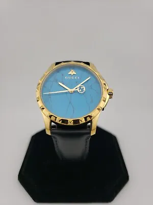 Gucci G-Timeless Turquoise Blue Dial Men's Watch - YA126462 • $389.99