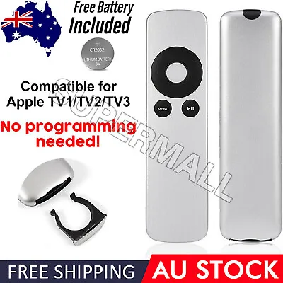 $6.92 • Buy Remote Control For Apple TV1 TV2 TV3 Universal Replacement Battery Included OZ