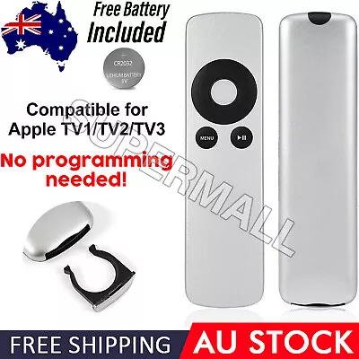 Remote Control For Apple TV1 TV2 TV3 Universal Replacement Battery Included OZ • $10.52