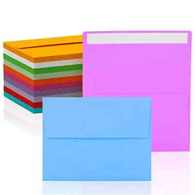 100 Pack A7 Colorful Invitation Envelopes 5x7 Greeting Card Envelopes For Eng... • $19.77