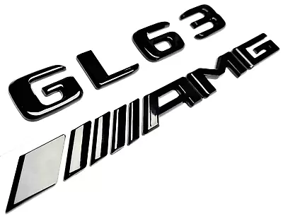 #2 Black Gl63+amg Fit Mercedes Gl63 Liftgate Rear Trunk Nameplate Emblem Badge • $22.99