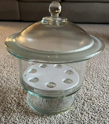 Vintage Large Wheaton Glass Non Vacuum Desiccator USA • $59.95