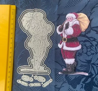 £8.50 • Buy Santa/Father Christmas With Sack/Die Set/with 2 Print-out Sheets/decoupage