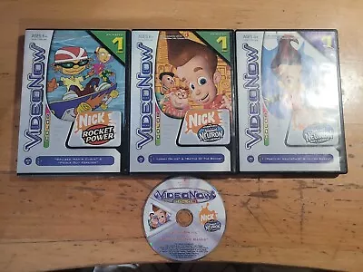 Lot Of 4 Video Now Color XP Discs Nickelodeon Rocket Power Jimmy Neutron  • $20