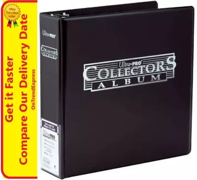 Ultra Pro BLACK Collector Album 3 Ring Binder FOLDER Pokemon MTG AFL Yugioh • $32.95