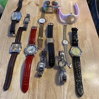 Job Lot Mens Watches And Ladies Watches. Citizen Lotus Accurist Etc Untested • £25