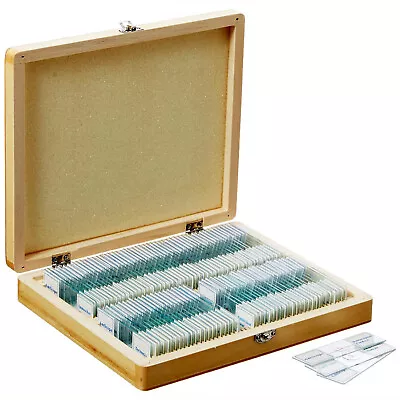 AmScope PS100E 100 Homeschool Biology Prepared Microscope Slides - Set E • $59.99