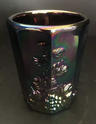 Mosser Amethyst Iridescent Grape And Vine Panel 4 In Tumbler With Makers Mark  • $5.99