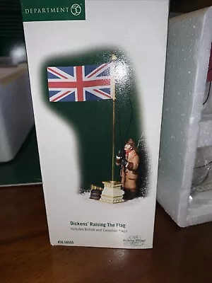 Department 56 Dickens’ Raising The Flag British & Canadian Dickens Village New • $8.99