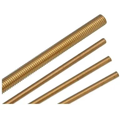 £11.76 • Buy  Brass Thread Rod Bolt Full Thread Shaft Bar Length 250mm Size 2-12mm 2-5pcs 