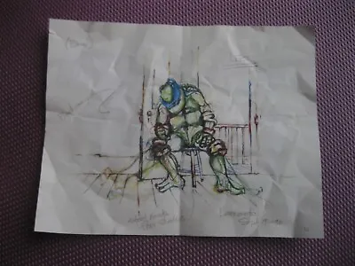 Ninja Turtles 1990 Movie Leonardo Sketch ART PRINT 8x10 1:1 Prop Replica • $8.99