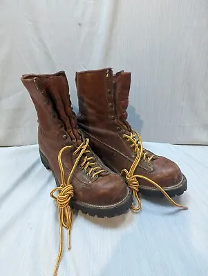 Vintage 60's Danner Lace To Toe Mountaineer Hiking Monkey Boots Women's 9.5 D • $125