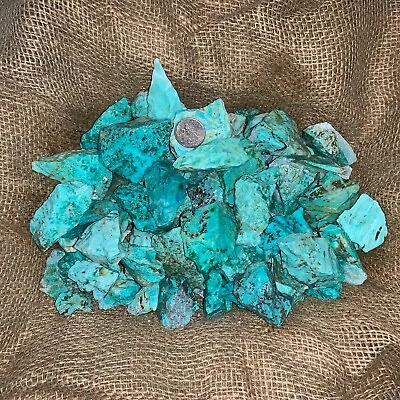 $50.88 • Buy 3000 Carat Lots Of Natural Turquoise Rough + A Free Faceted Gemstone