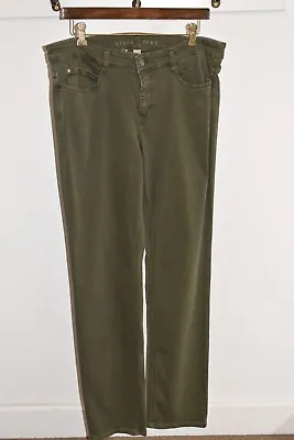 MAC Jeans Dream Model Cotton Blend Denim Olive Green Womens Jeans Size 12 • £209.83